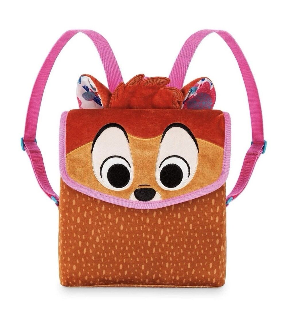 Disney Store Exclusive Bambi Furrytale Bag Backpack Kids Deer Floral Tote Plush